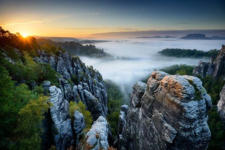 Bastei rock formations Rocks of Bastei