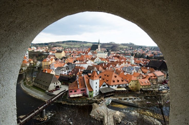 Sightseeing stop in Cesky Krumlov