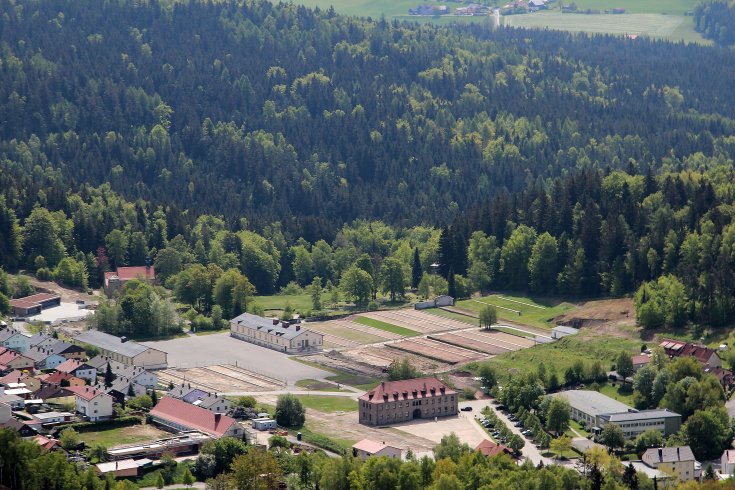 WWII Memorial Flossenburg Full view of the concentration camp