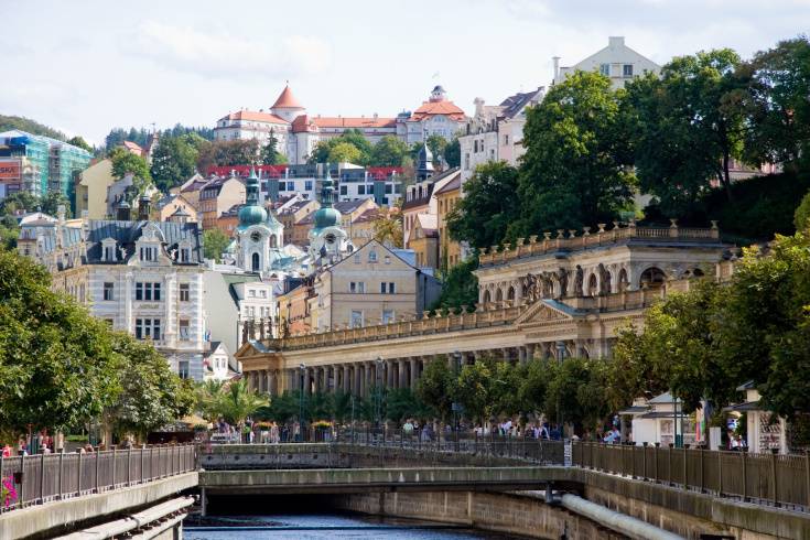 Karlovy Vary town center Carlsbad city center