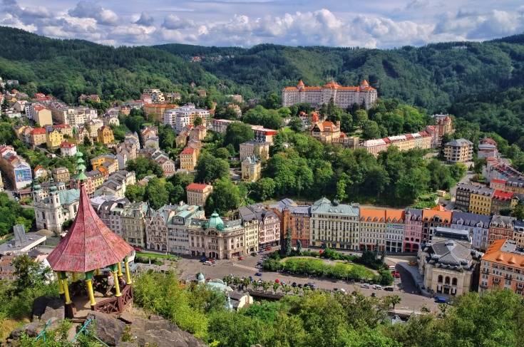 Karlovy Vary View View of Carlsbad