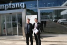 Martin and Jakub at BMW store in Saarbrucken